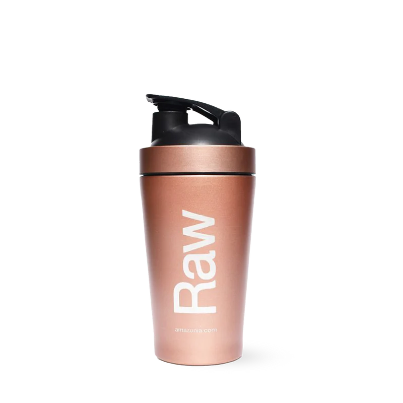 Amazonia Raw Stainless Steel Shaker - Rose Gold - 500ml