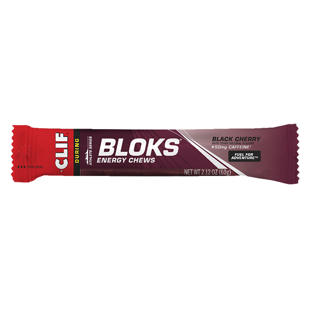 CLIF Bloks Energy Chews - Black Cherry + 50mg Caffeine - 60g (Single)