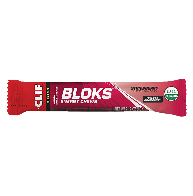 CLIF Bloks Energy Chews - Strawberry - 60g (Single)
