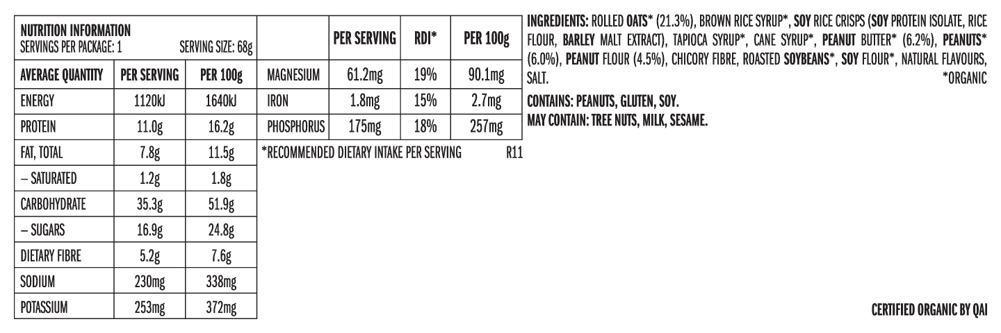 CLIF Energy Bar - Crunchy Peanut Butter - 68g (Single)