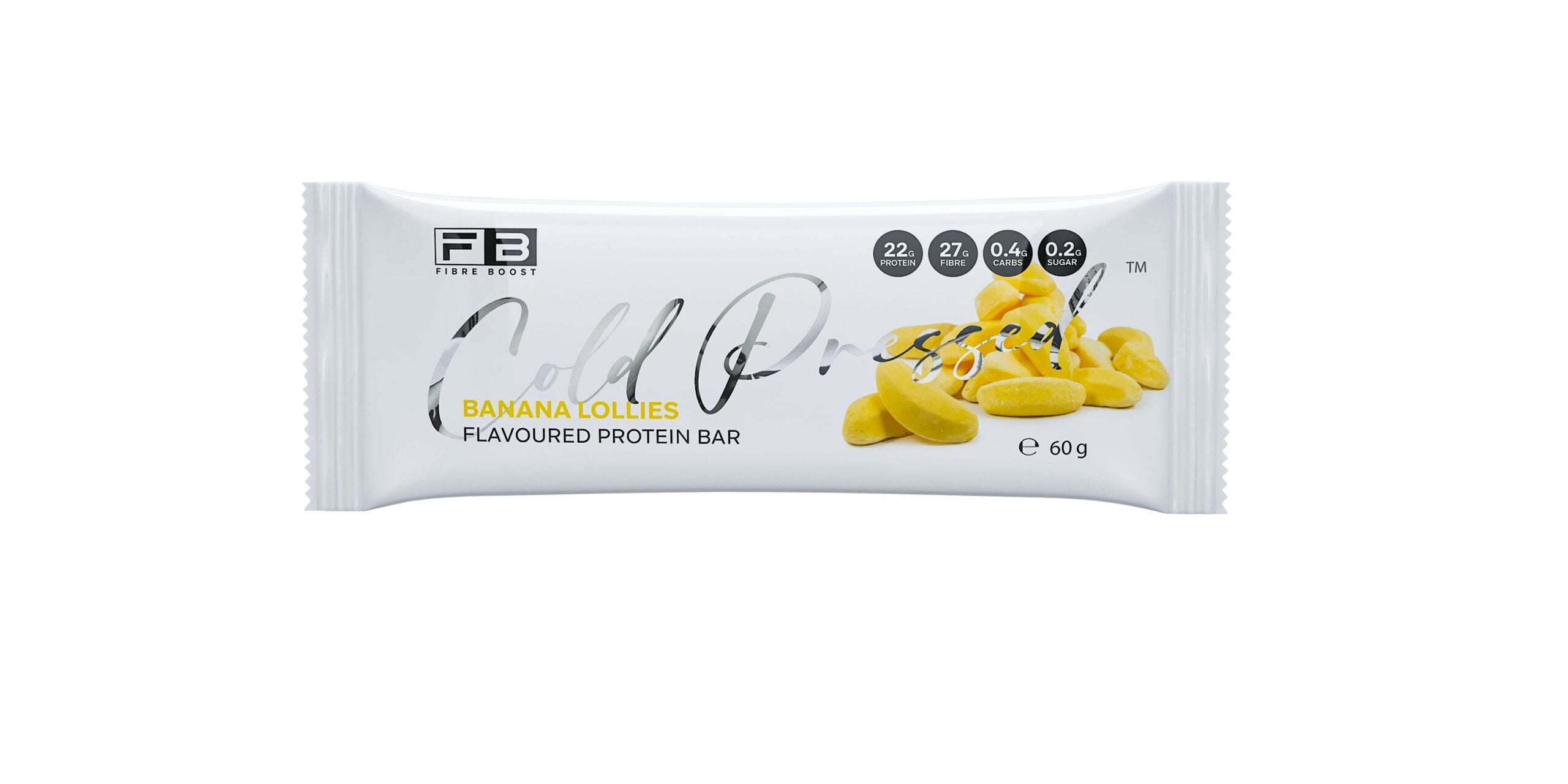 Cold Pressed Protein Bar - Banana Lollies - 60g (Single Bar)
