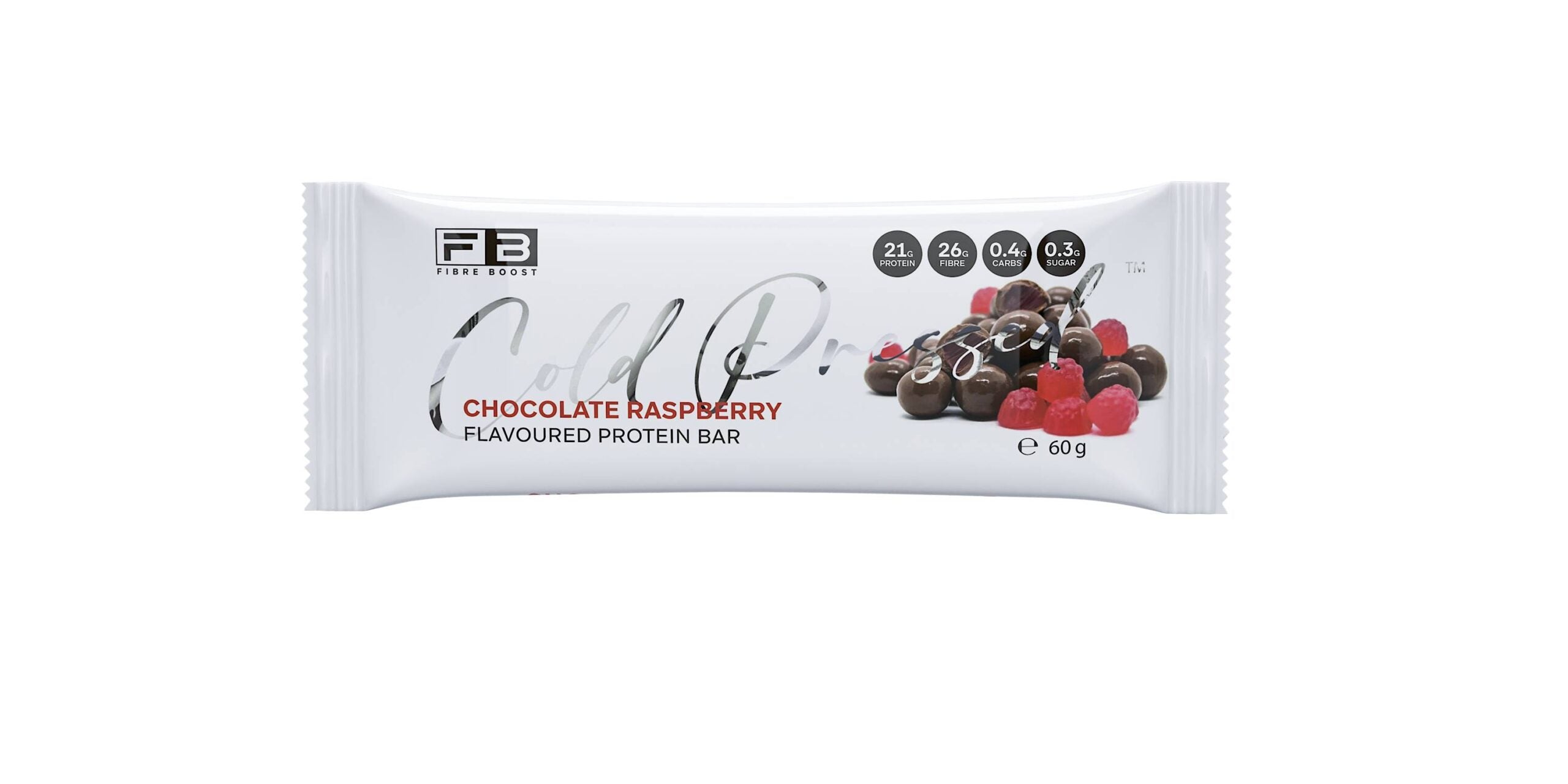 Cold Pressed Protein Bar - Choc Raspberry - 60g (Single Bar)