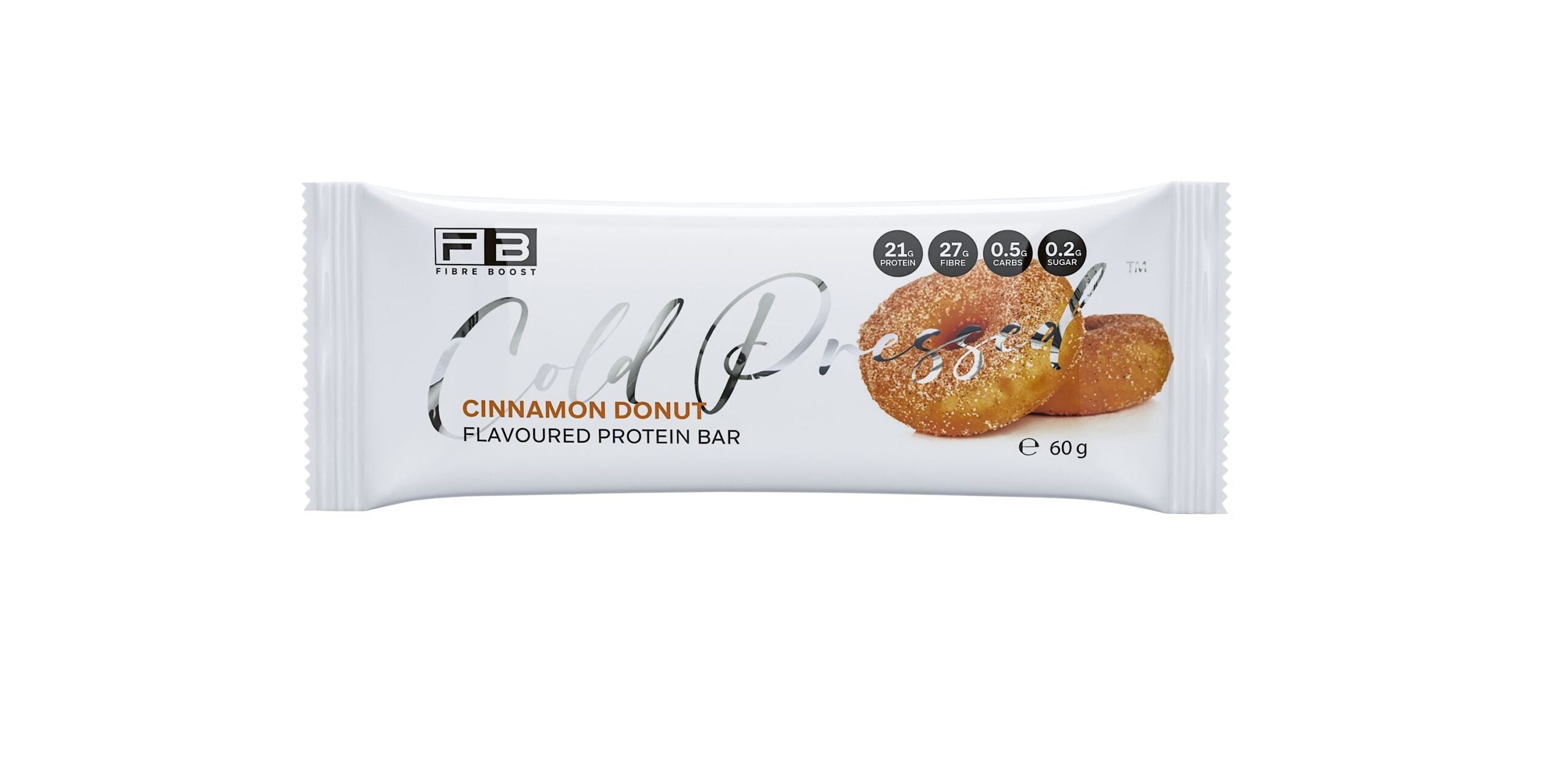 Cold Pressed Protein Bar - Cinnamon Donut - 60g (Single Bar)