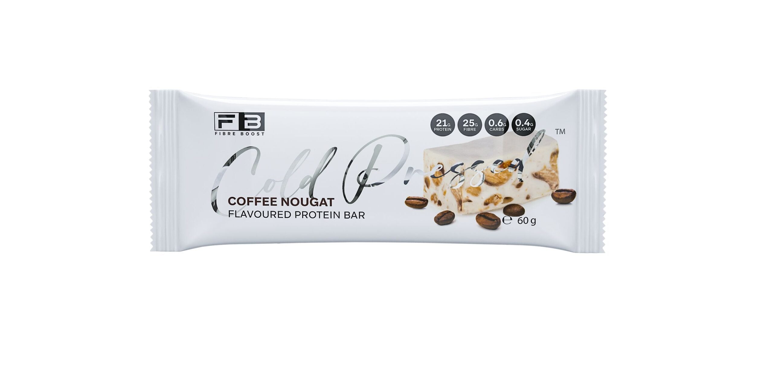 Cold Pressed Protein Bar - Coffee Nougat - 60g (Single Bar)