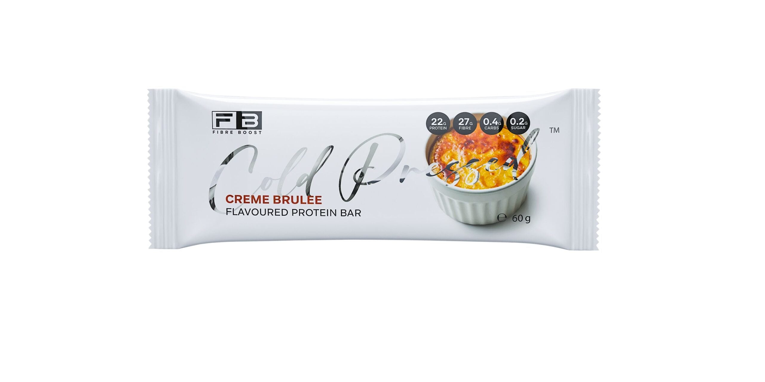 Cold Pressed Protein Bar - Crème Brulee - 60g (Single Bar)
