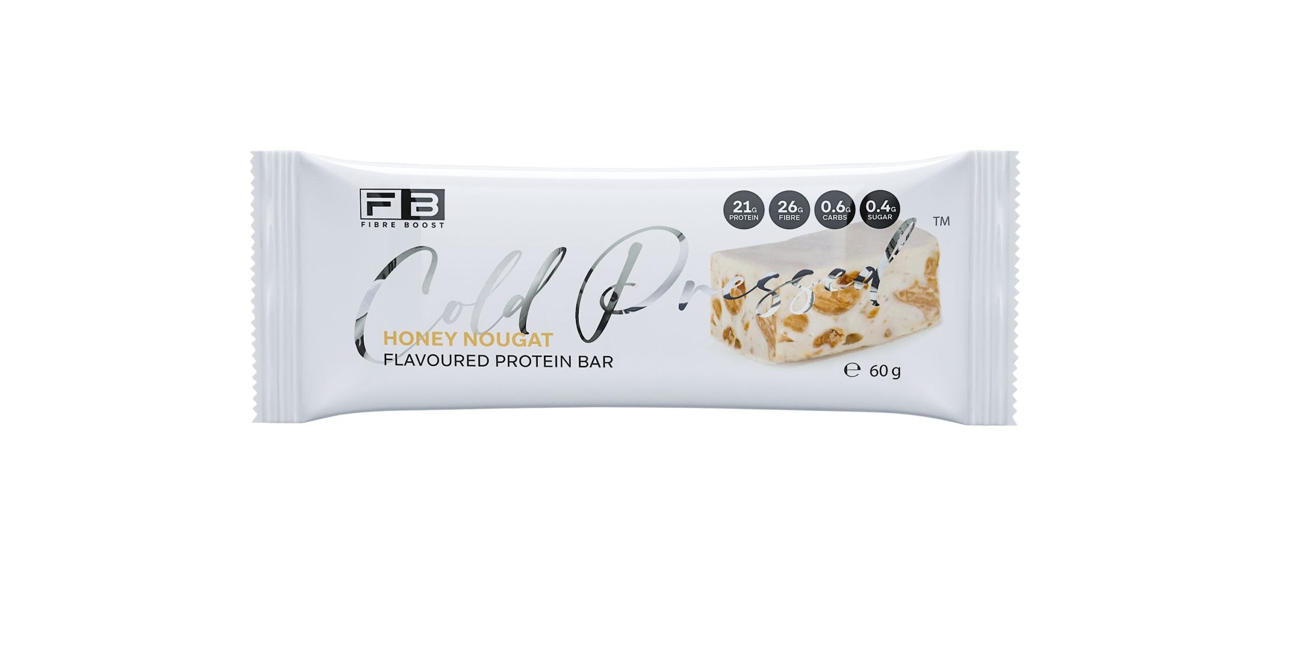 Cold Pressed Protein Bar - Honey Nougat - 60g (Single Bar)