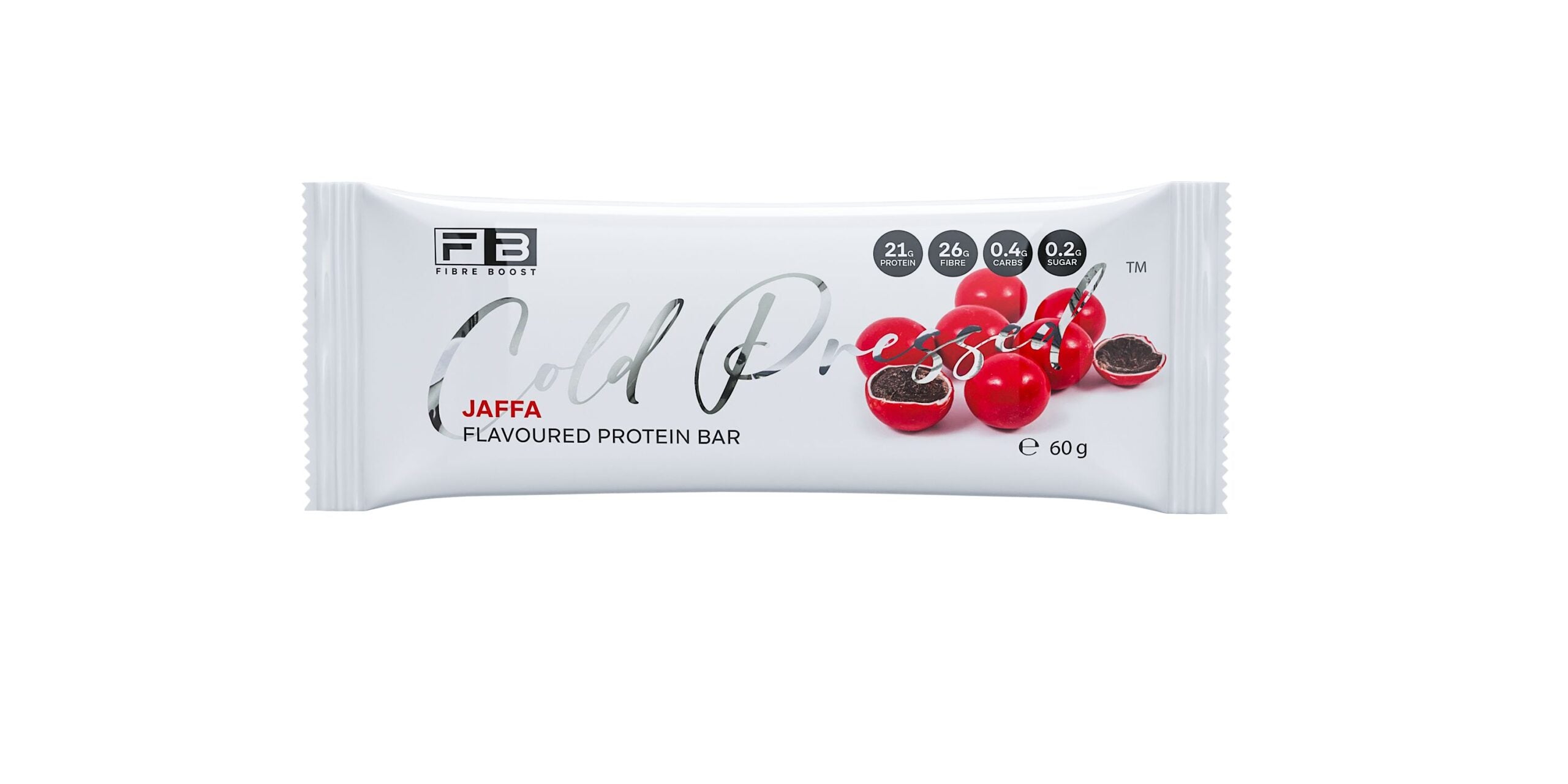 Cold Pressed Protein Bar - Jaffa - 60g (Single Bar)