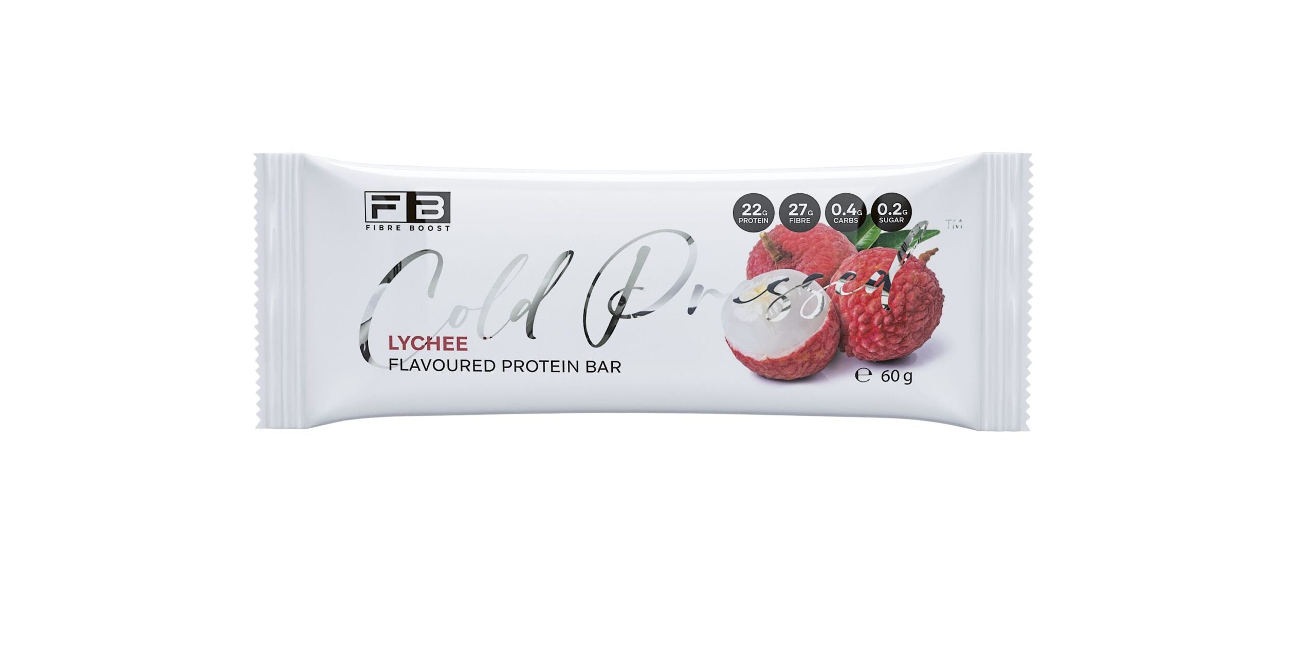 Cold Pressed Protein Bar - Lychee - 60g (Single Bar)
