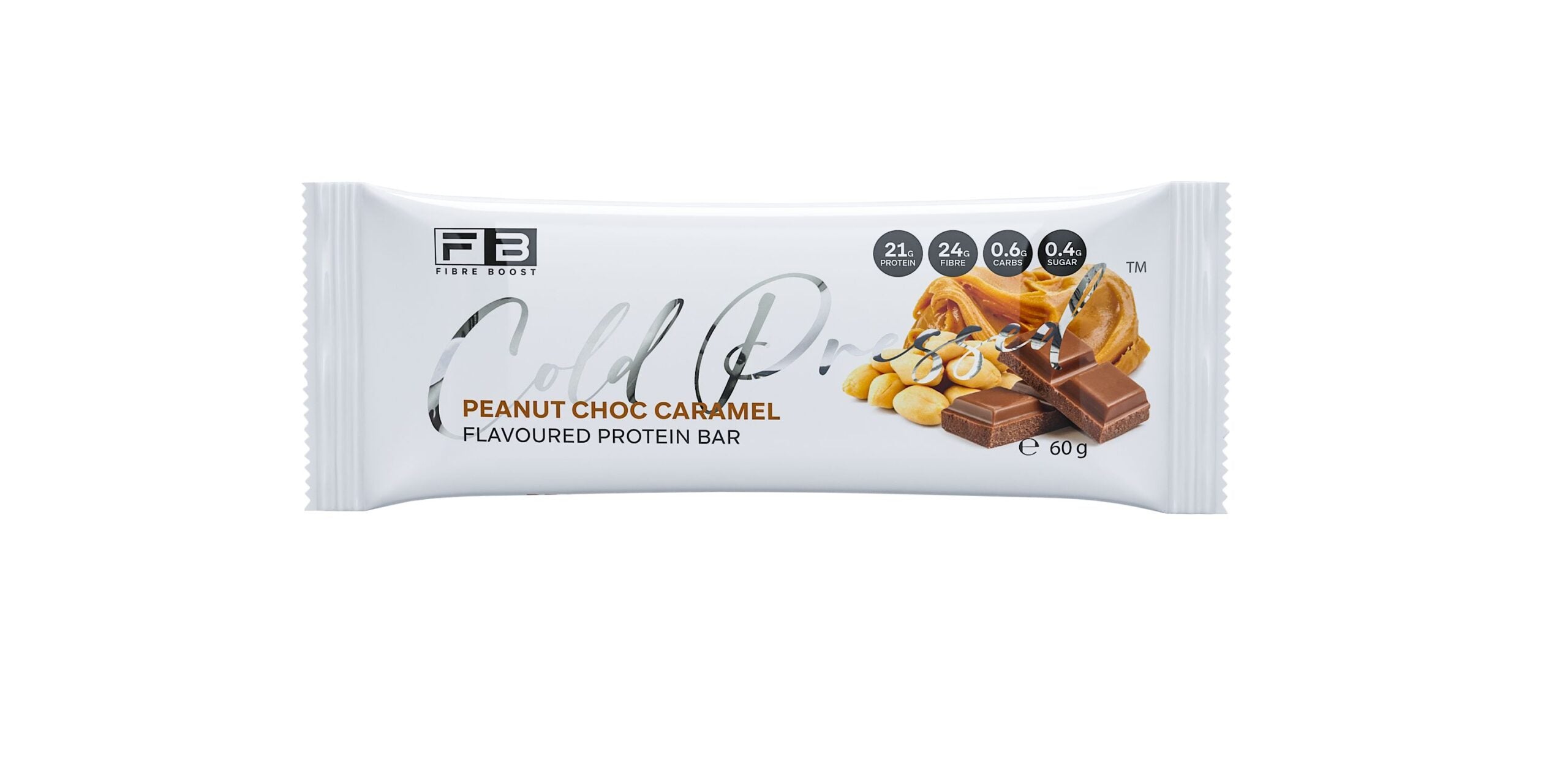 Cold Pressed Protein Bar - Peanut Choc Caramel - 60g (Single Bar)