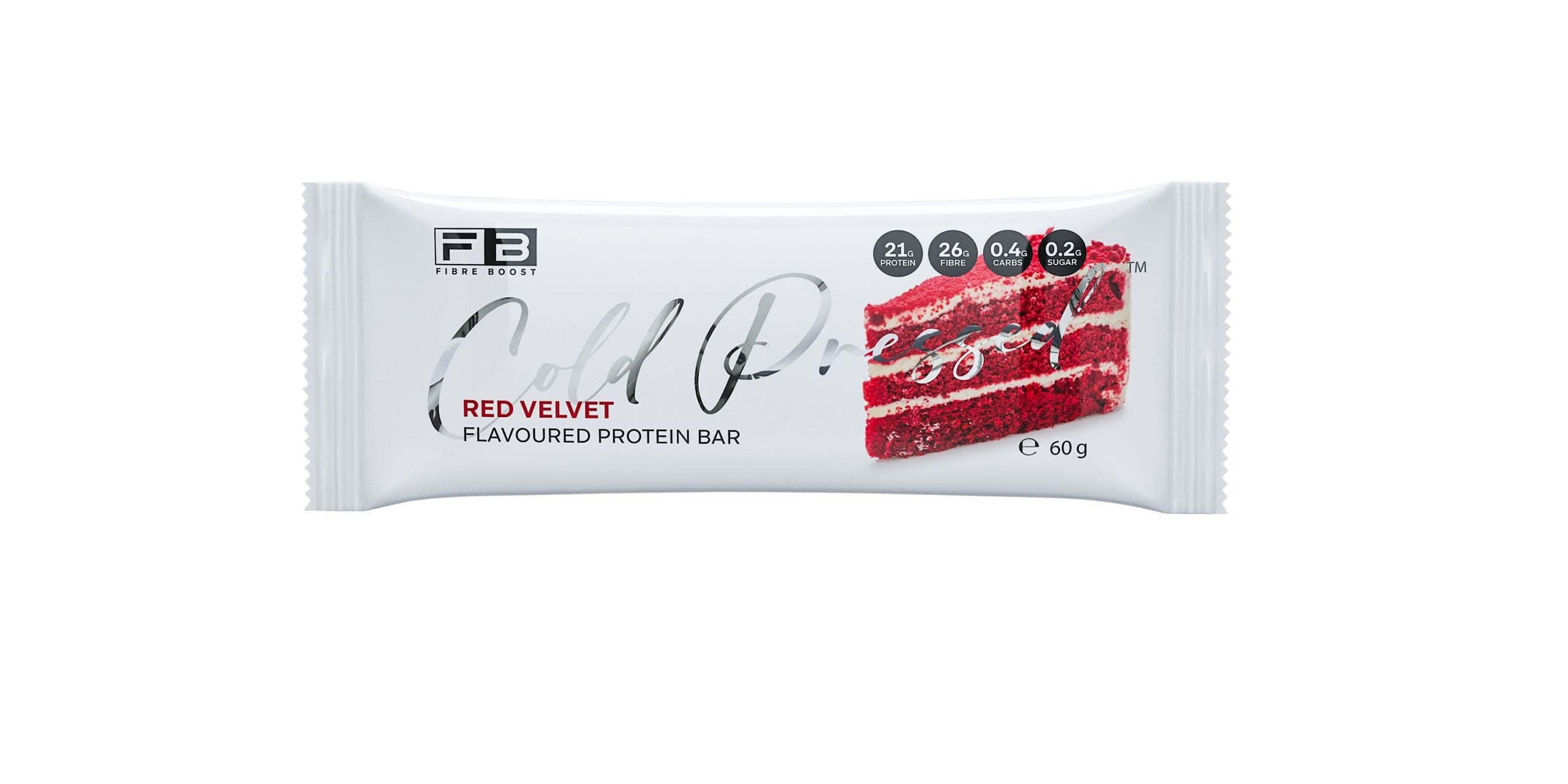Cold Pressed Protein Bar - Red Velvet - 60g (Single Bar)