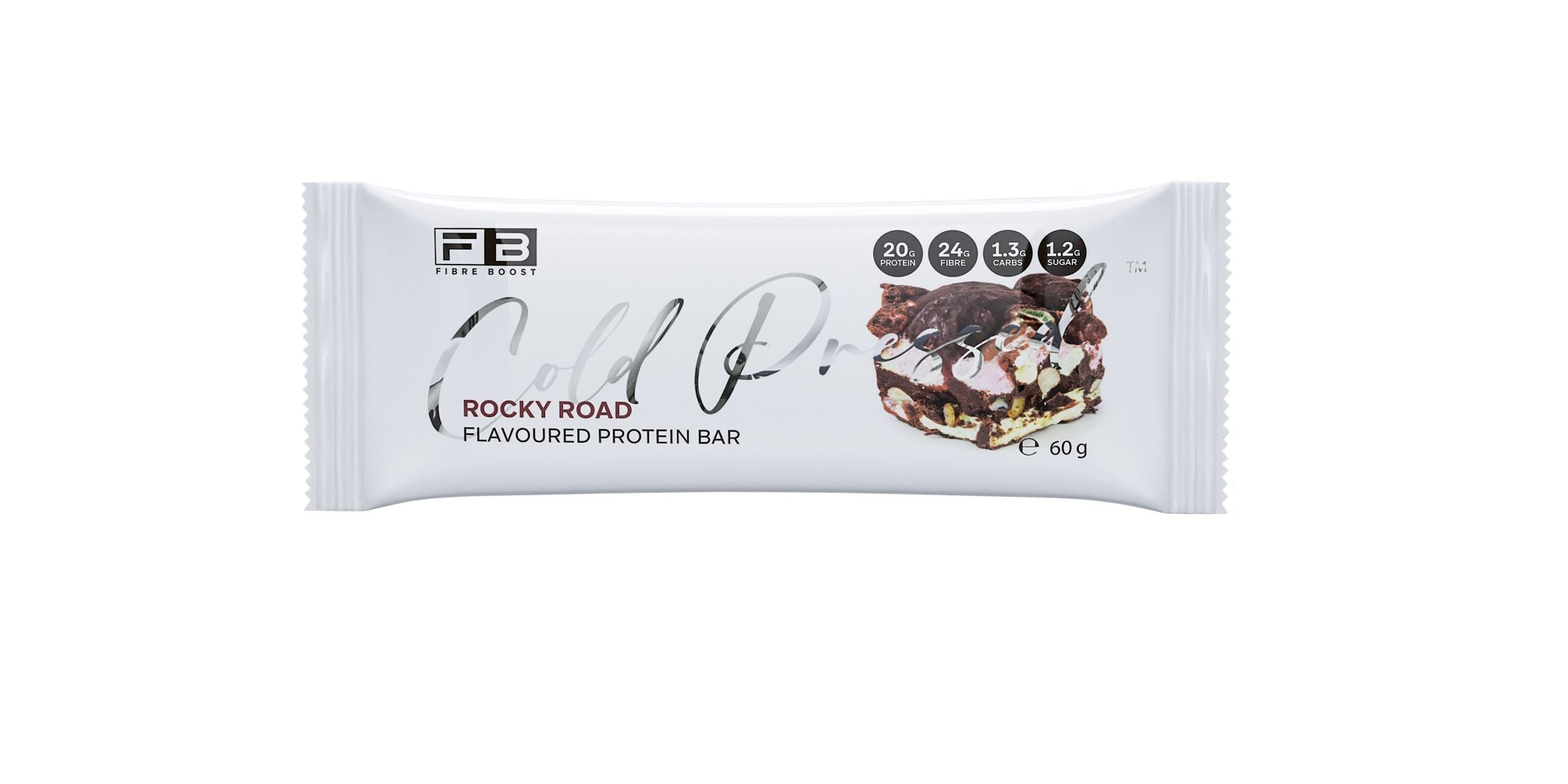Cold Pressed Protein Bar - Rocky Road - 60g (Single Bar)