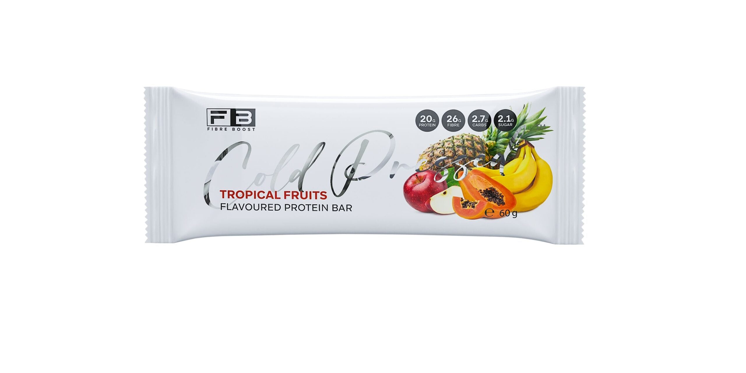 Cold Pressed Protein Bar - Tropical Fruits - 60g (Single Bar)