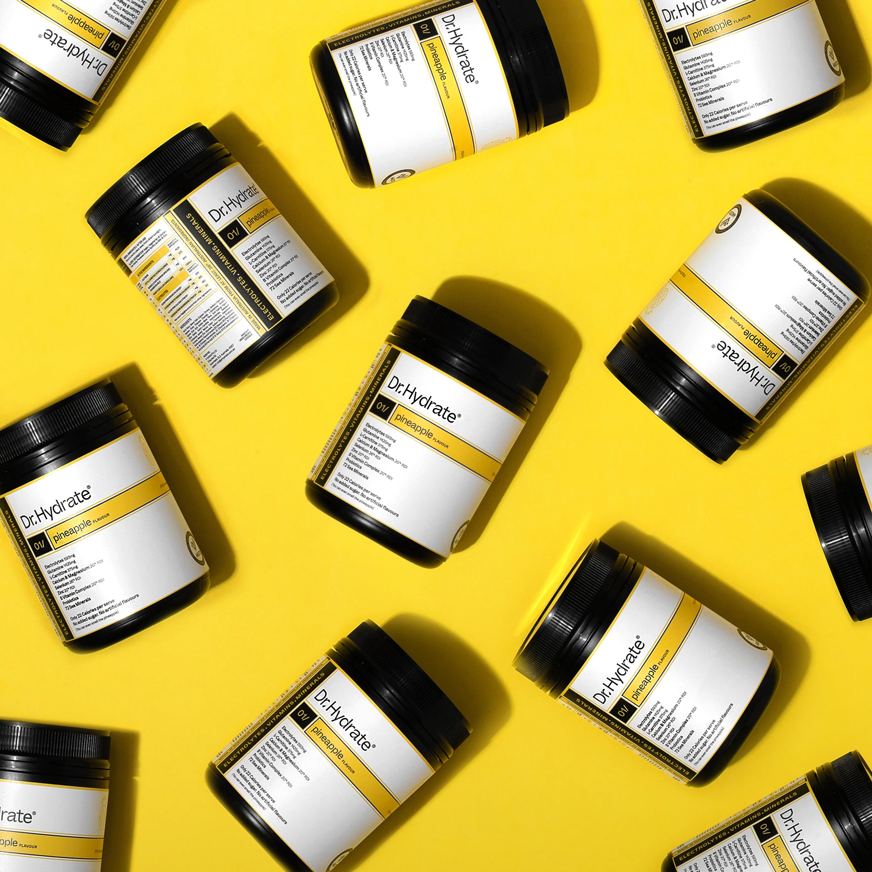 Dr Hydrate Electrolytes Tub - Pineapple - 270g (30 Serves)