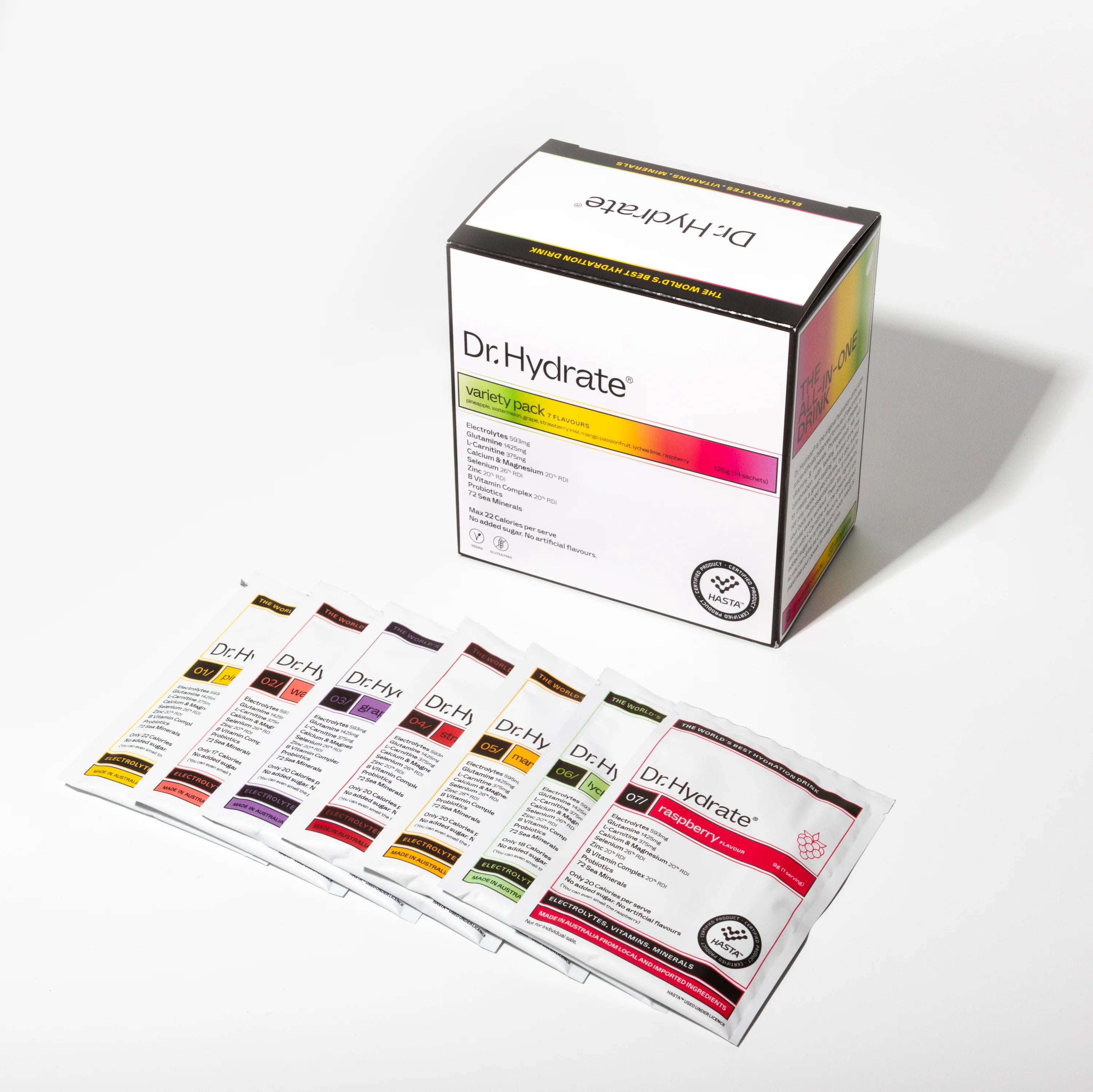 Dr Hydrate Sachet Pack - Variety Pack - 126g (14 Serves)
