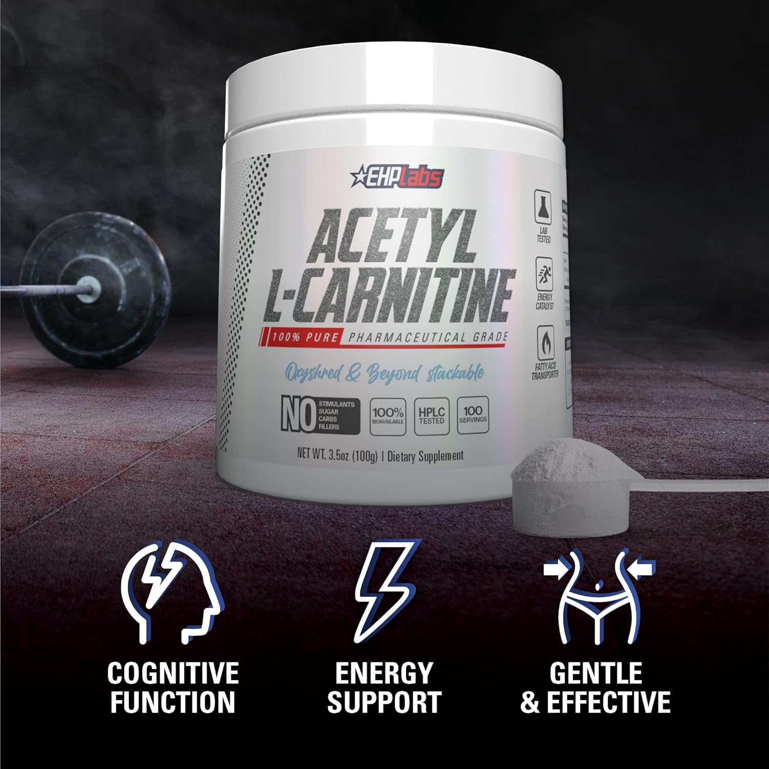 EHPlabs Acetyl L-Carnitine - 100g (100 Serves)