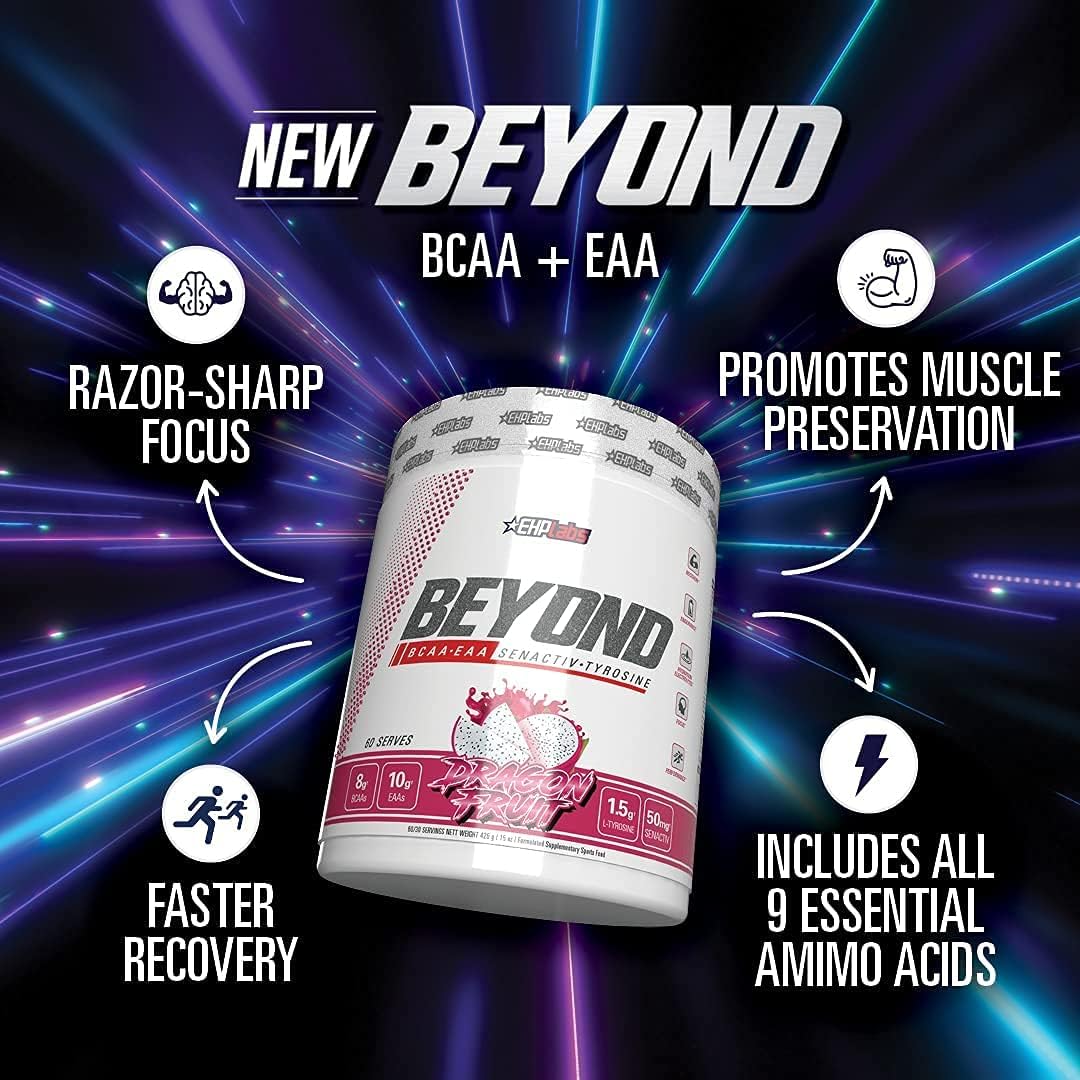 EHPlabs Beyond BCAA-EAA Intra Workout - 438g (60 Serves) - Kiwi Strawberry