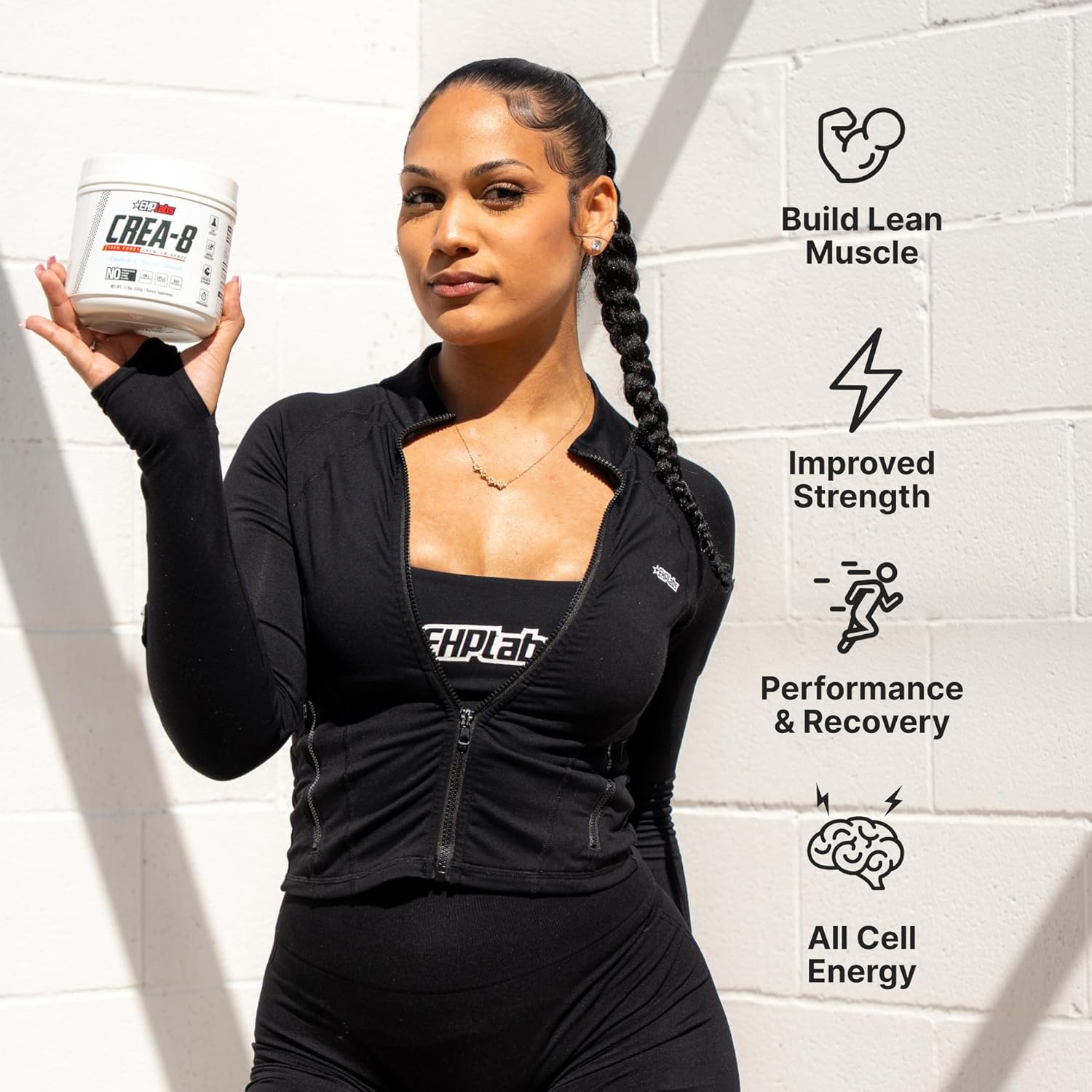 EHPlabs CREA-8 Pure Creatine Monohydrate - 500g (100 Serves)