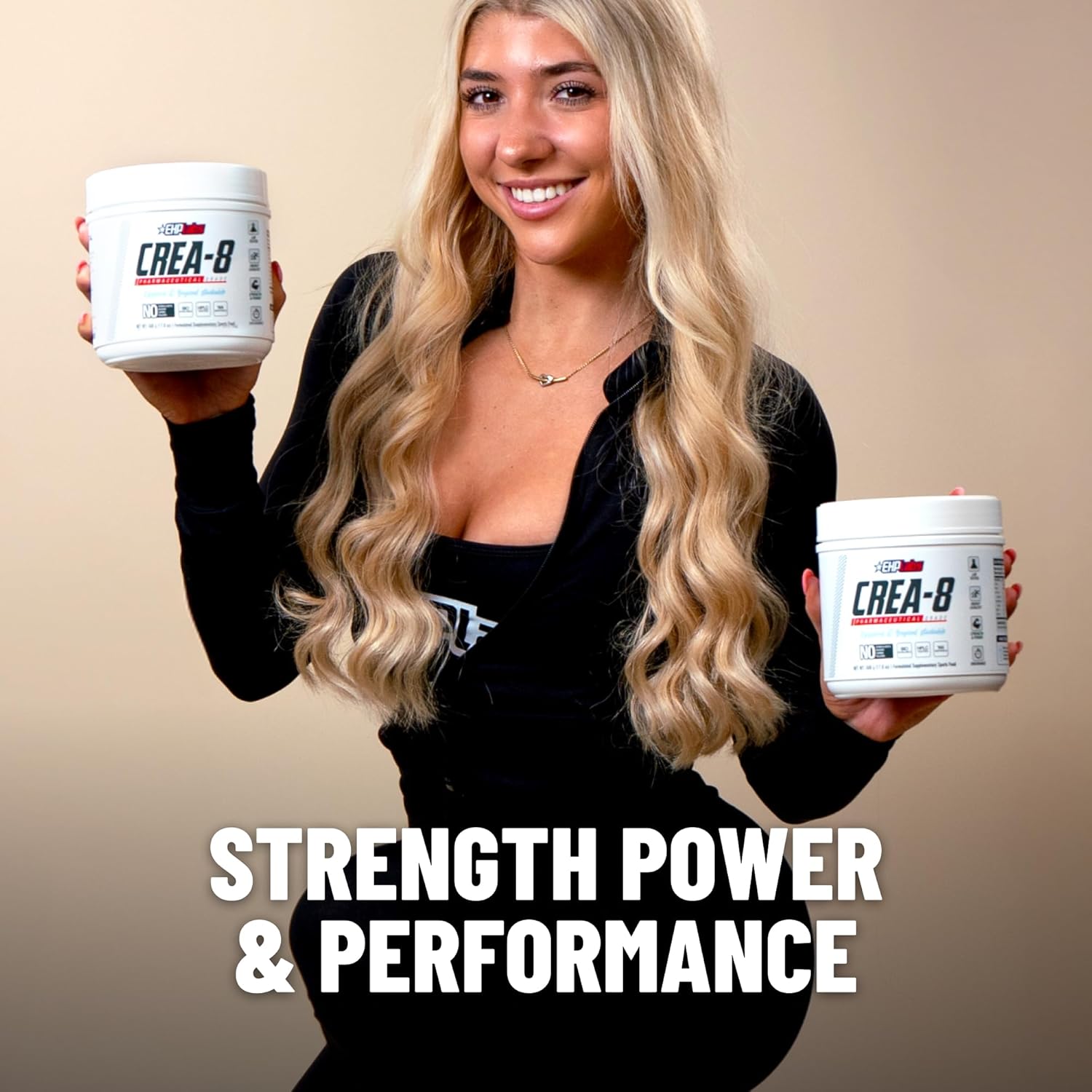 EHPlabs CREA-8 Pure Creatine Monohydrate - 500g (100 Serves)