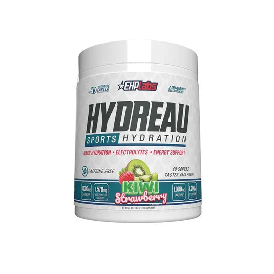 EHPlabs Hydreau Sports Hydration Powder - 299g (40 Serves) - Kiwi Strawberry