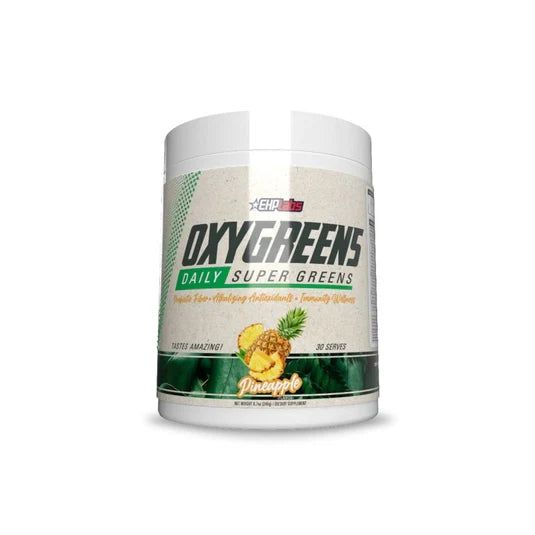 EHPlabs OxyGreens Daily Super Greens Powder - 246g (30 Serves) - Pineapple