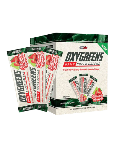 EHPlabs OxyGreens Daily Super Greens Sticks - 15 x 8.5g - (127.5g) - Strawberry Margarita