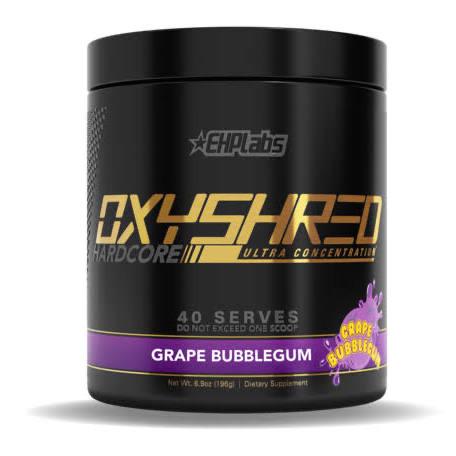 EHPlabs OxyShred Hardcore Ultra Concentrate - 248g (40 Serves) - Grape Bubblegum