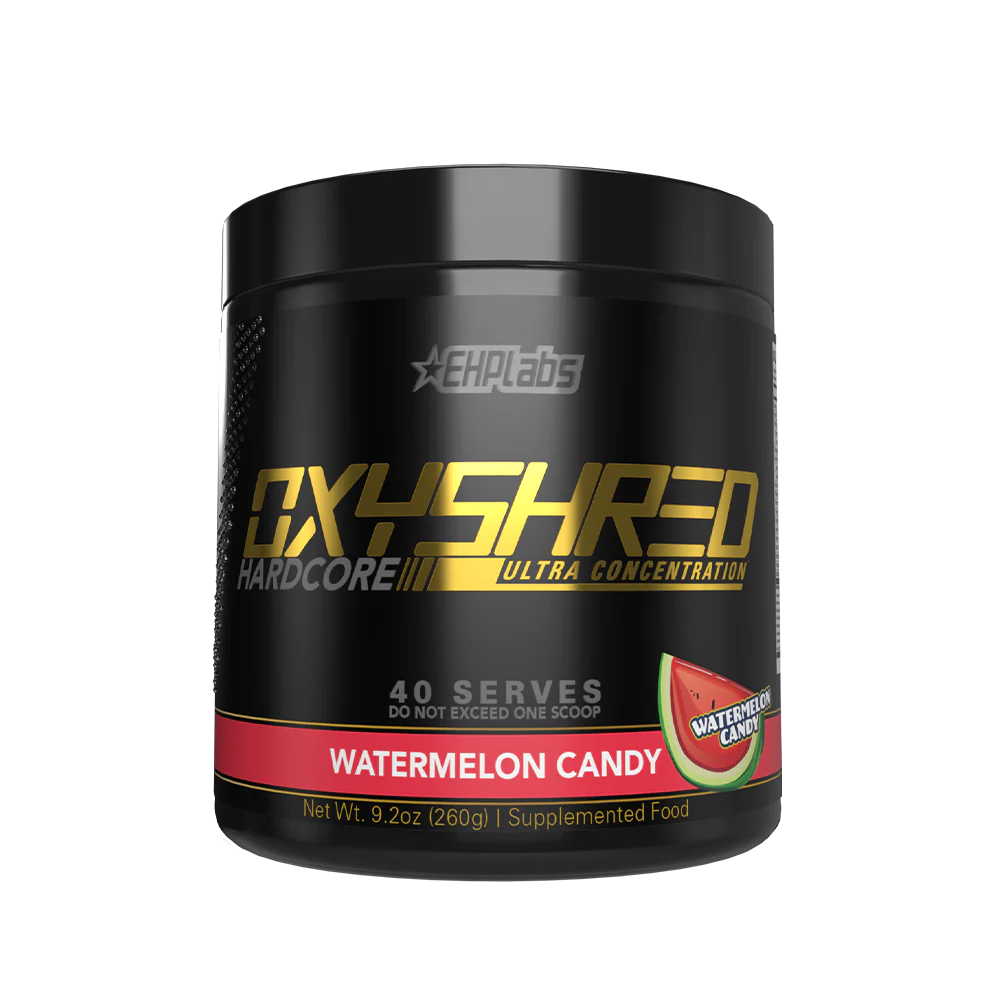 EHPlabs OxyShred Hardcore Ultra Concentrate - 260g (40 Serves) - Watermelon Candy