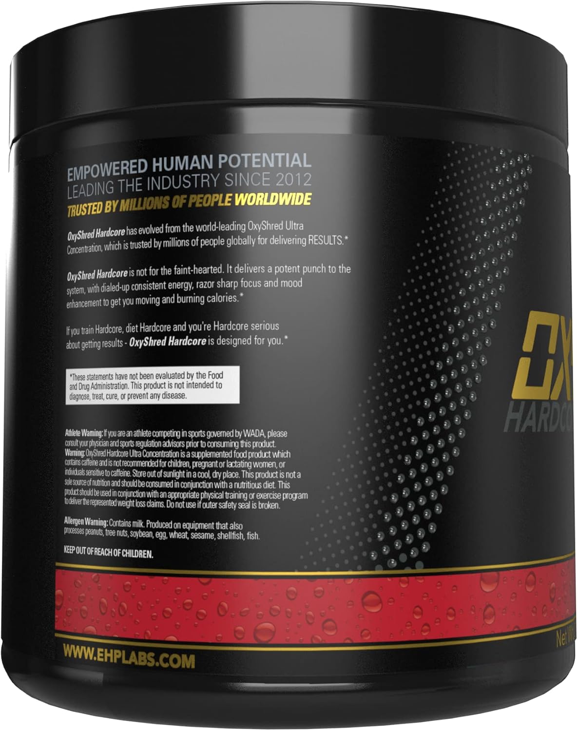 EHPlabs OxyShred Hardcore Ultra Concentrate - 276g (40 Serves) - Cali Cola