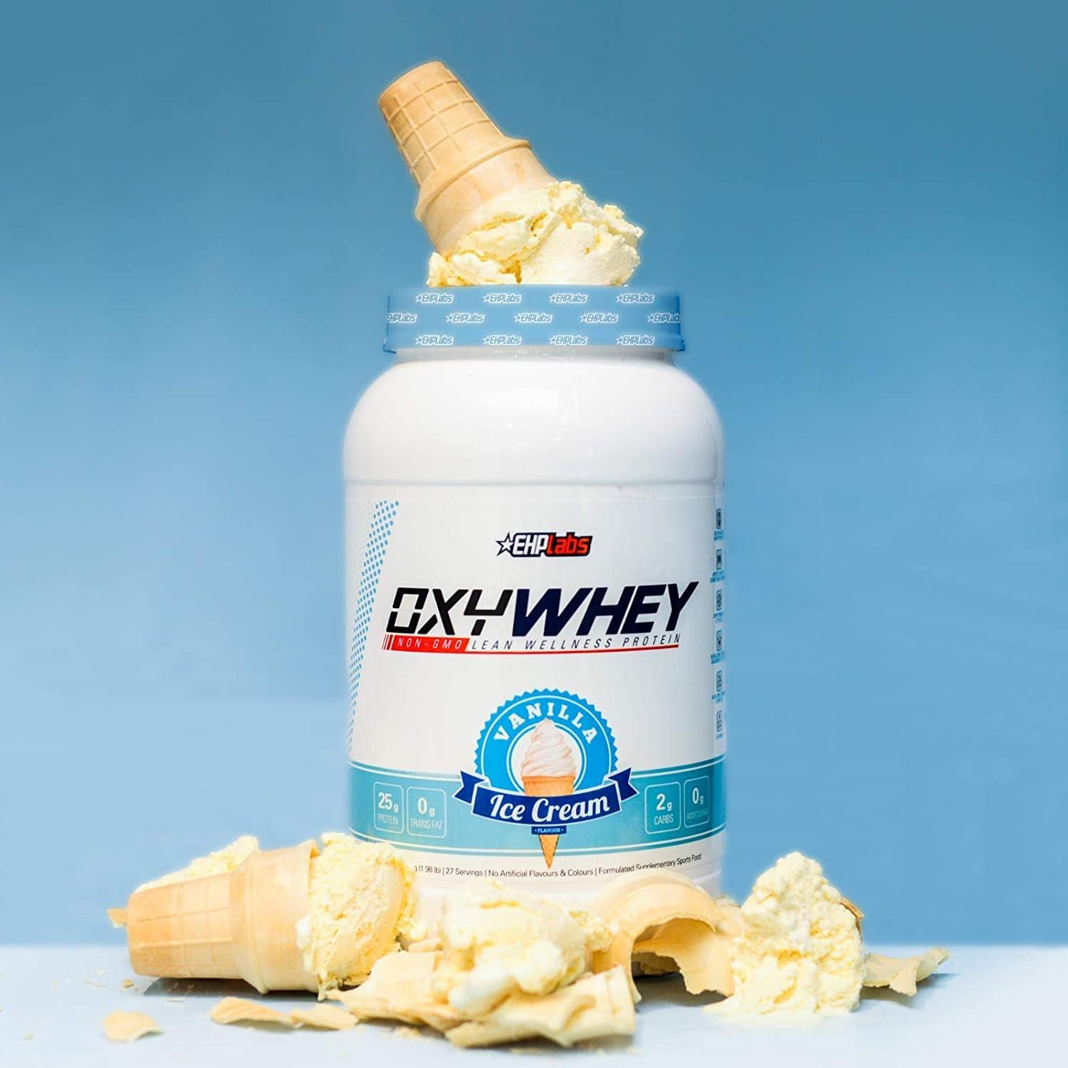 EHPlabs OxyWhey Daily Lean Whey Protein - 825g (25 Serves) - Vanilla Ice Cream