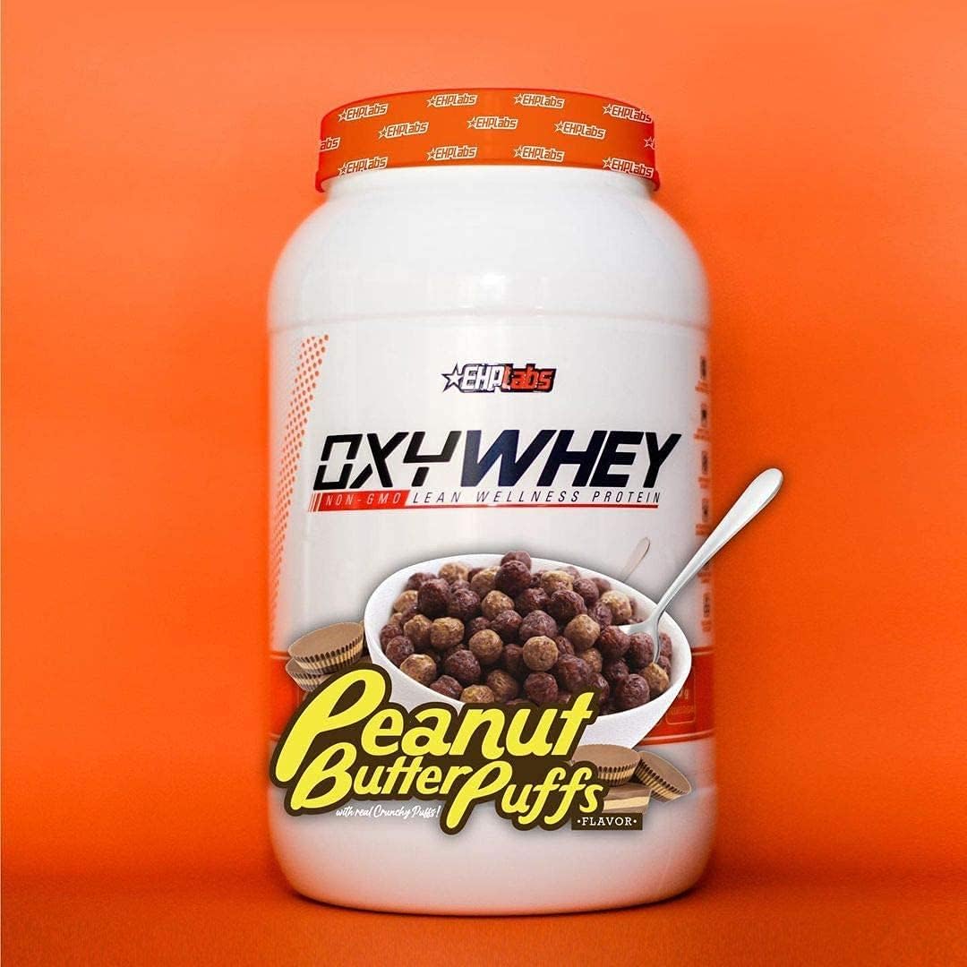 EHPlabs OxyWhey Daily Lean Whey Protein - 900g (25 Serves) - Peanut Butter Puffs