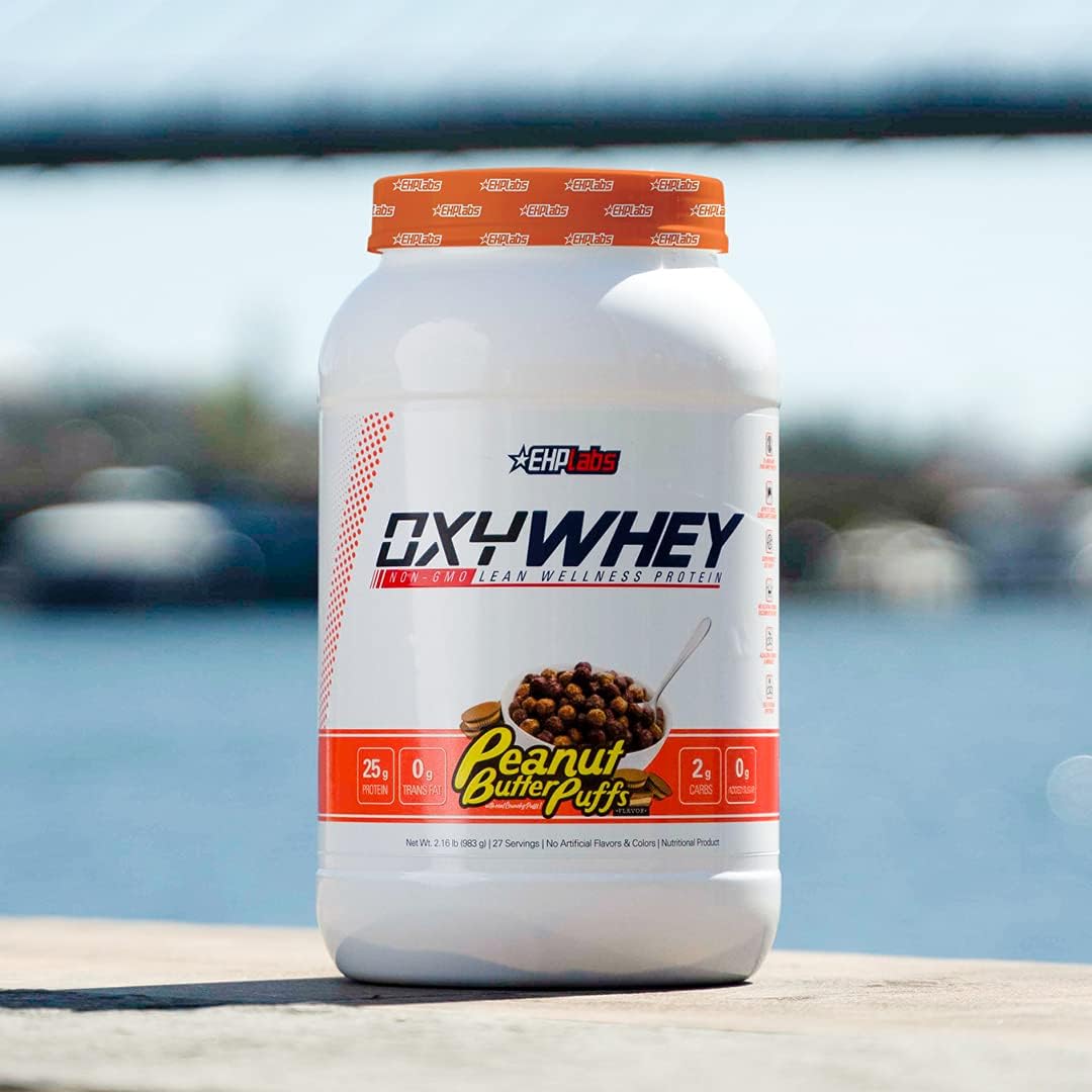 EHPlabs OxyWhey Daily Lean Whey Protein - 900g (25 Serves) - Peanut Butter Puffs