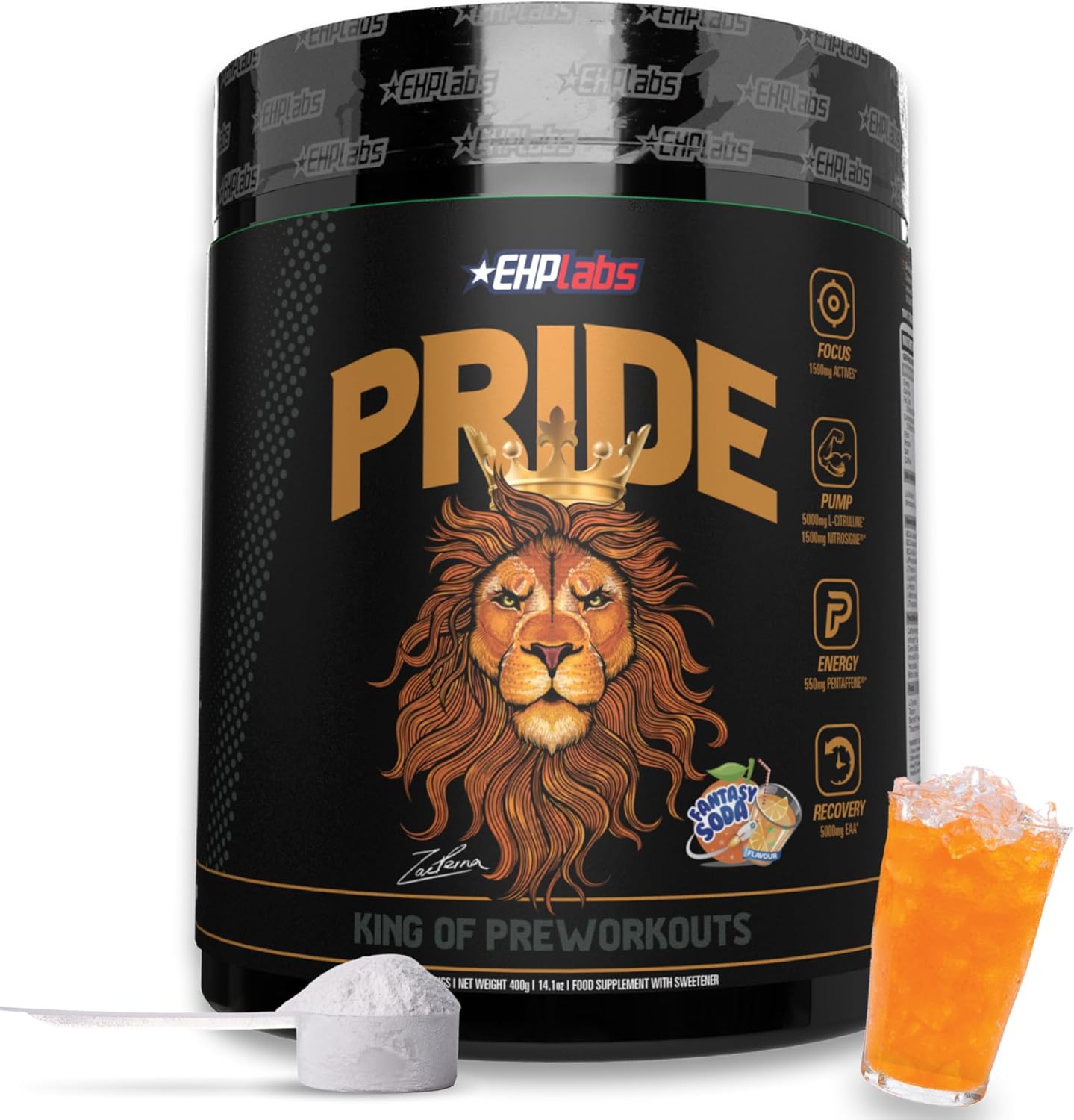 EHPlabs Pride Pre-Workout - 400g (40 Serves) - Fantasy Soda