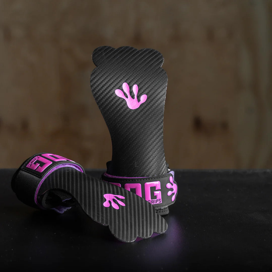 Frog Grips Elite Grips 4.0 - HD Fingerless - Medium - Pink (No Chalk)