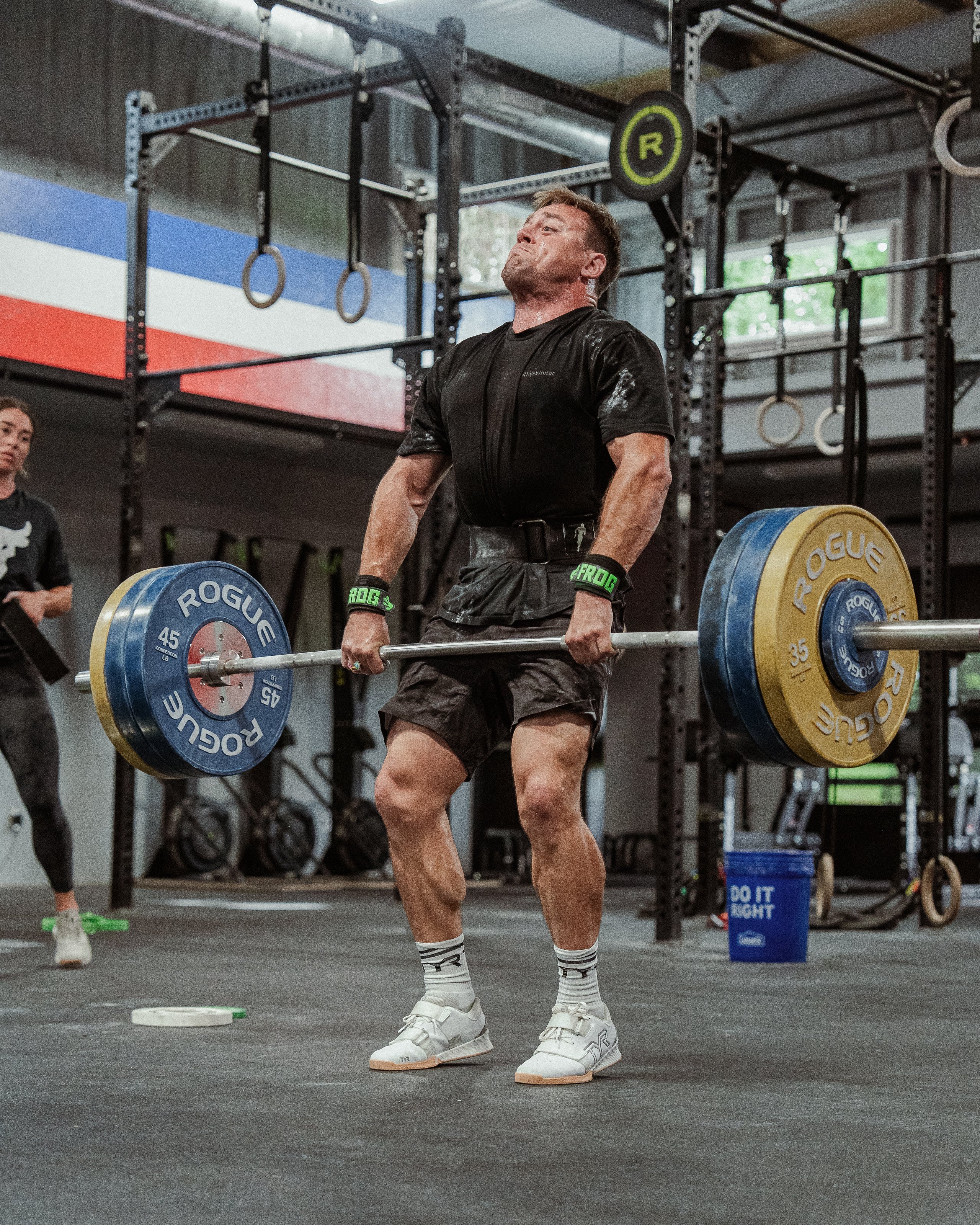 Frog Grips Elite Wrist Supports - Large - Black/White