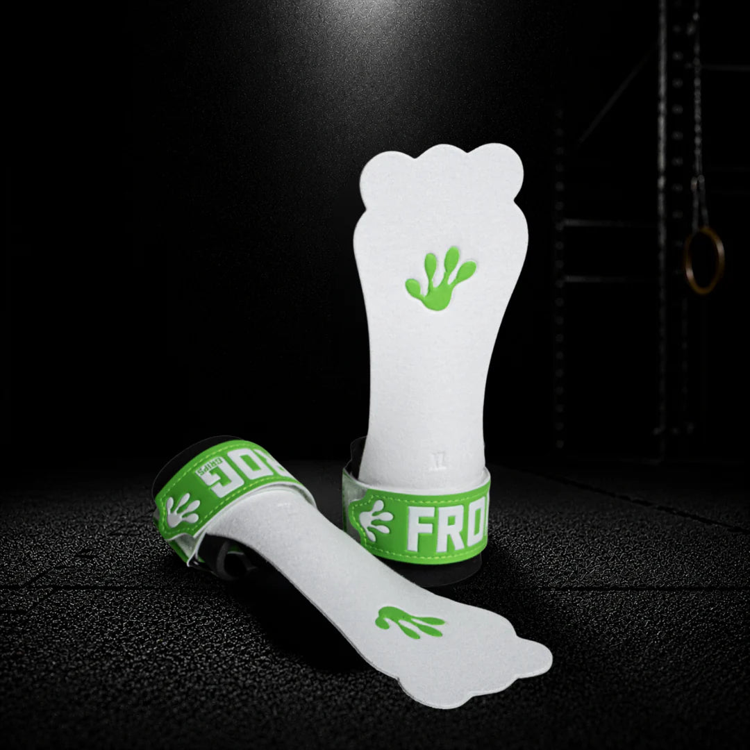 Frog Grips Fibre Grips 3.0 - Fingerless - Large - Green/White (Use Chalk)
