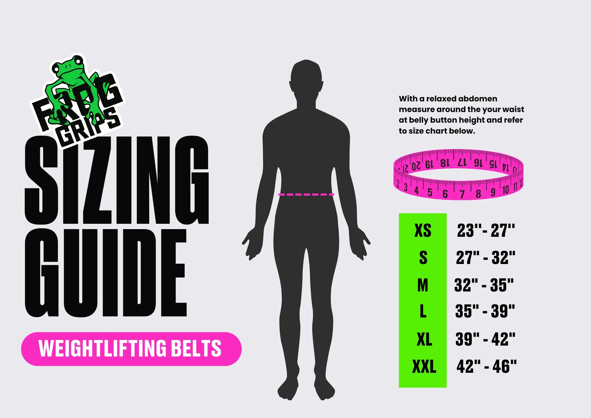 Frog Grips Lifting Belt - Small (27" - 32") - Pink