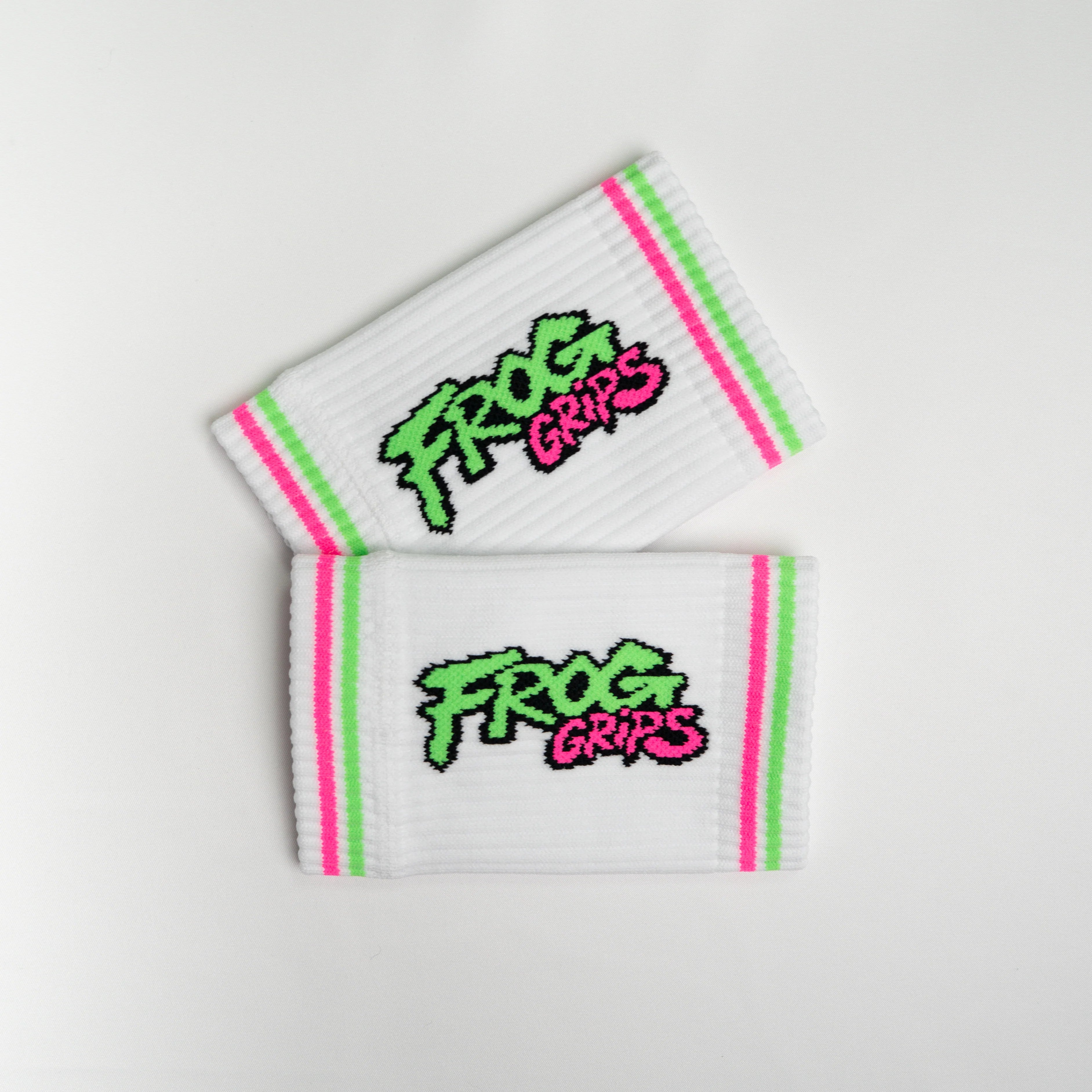 Frog Grips Retro Sweatbands - White