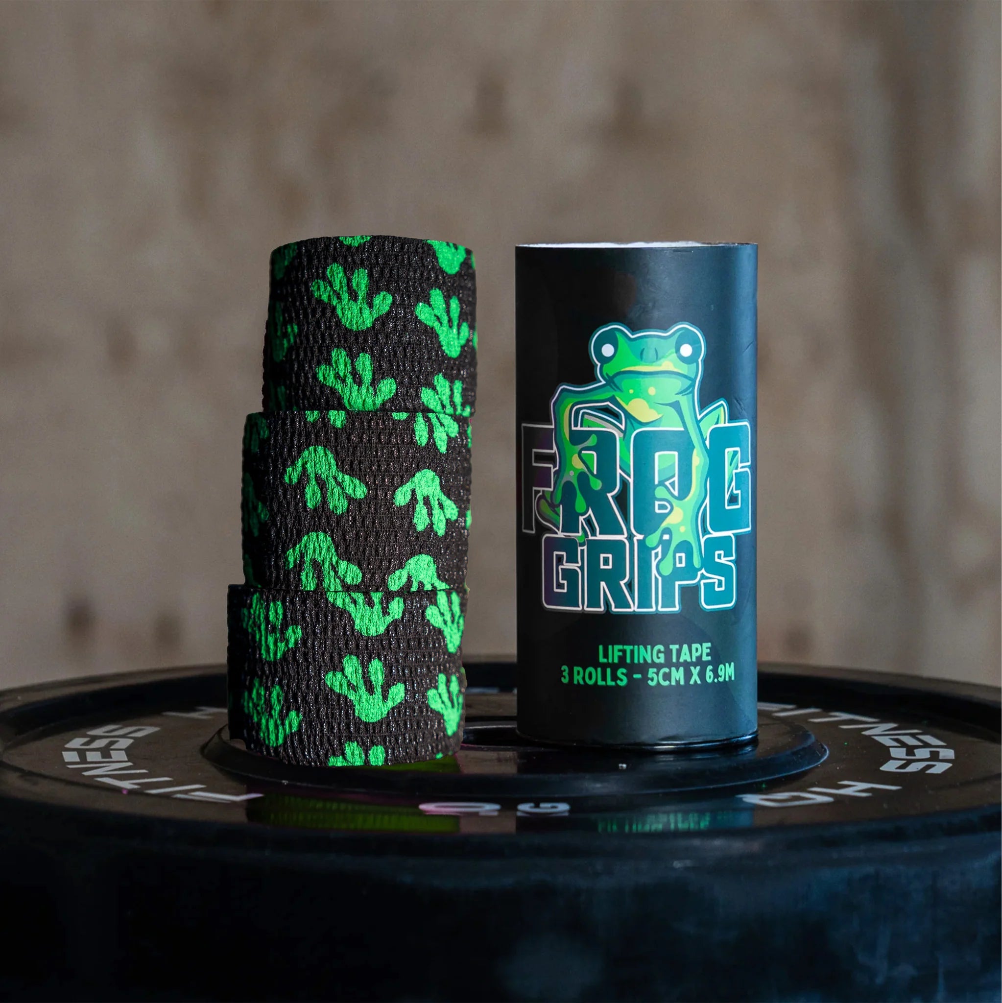 Frog Grips Thumb Tape - 3 Pack Tube - Green Hand