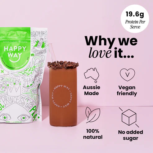 Happy Way Vegan Protein Powder - Chocolate - 1kg
