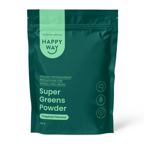 Happy Way Super Greens Powder - Tropical - 200g