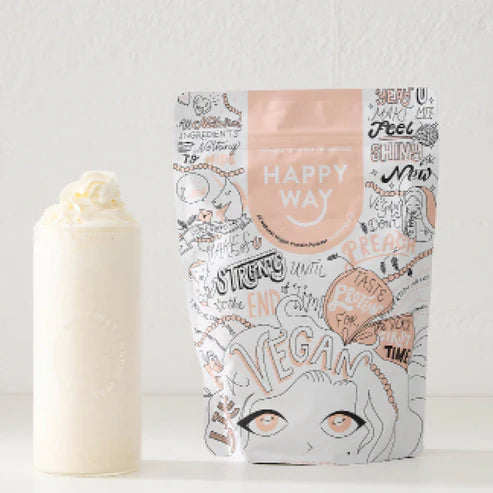 Happy Way Vegan Protein Powder - Vanilla - 1kg