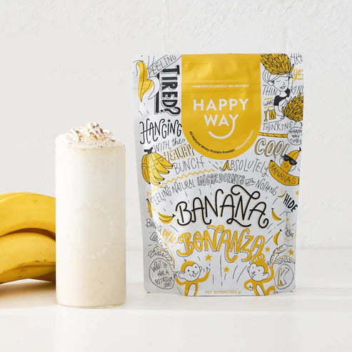 Happy Way Whey Protein Powder - Banana - 500g