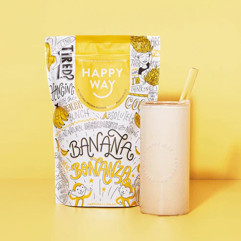 Happy Way Whey Protein Powder - Banana - 500g