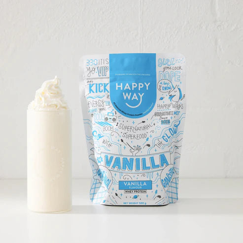 Happy Way Whey Protein Powder - Vanilla - 500g