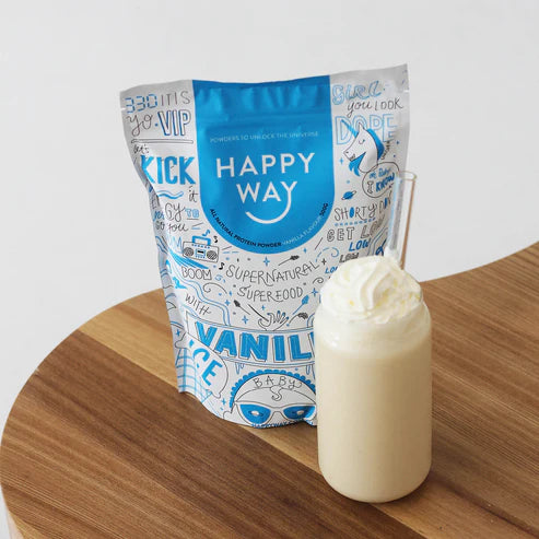 Happy Way Whey Protein Powder -  Vanilla - 1kg