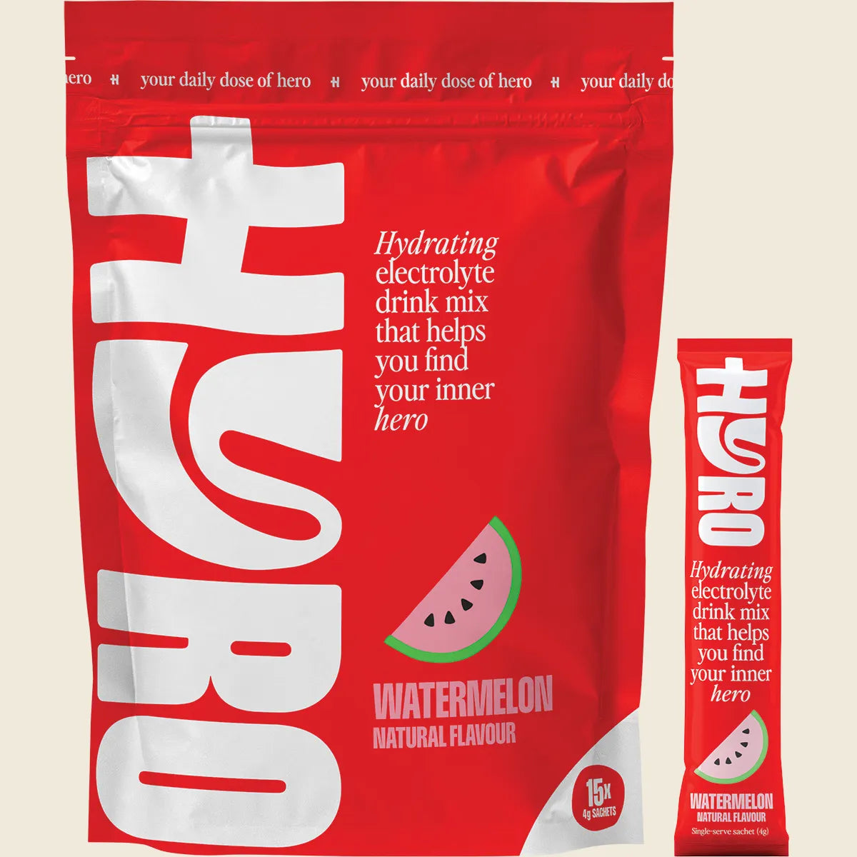 Hyro Electrolyte Sachets - Watermelon - 15 x 4g