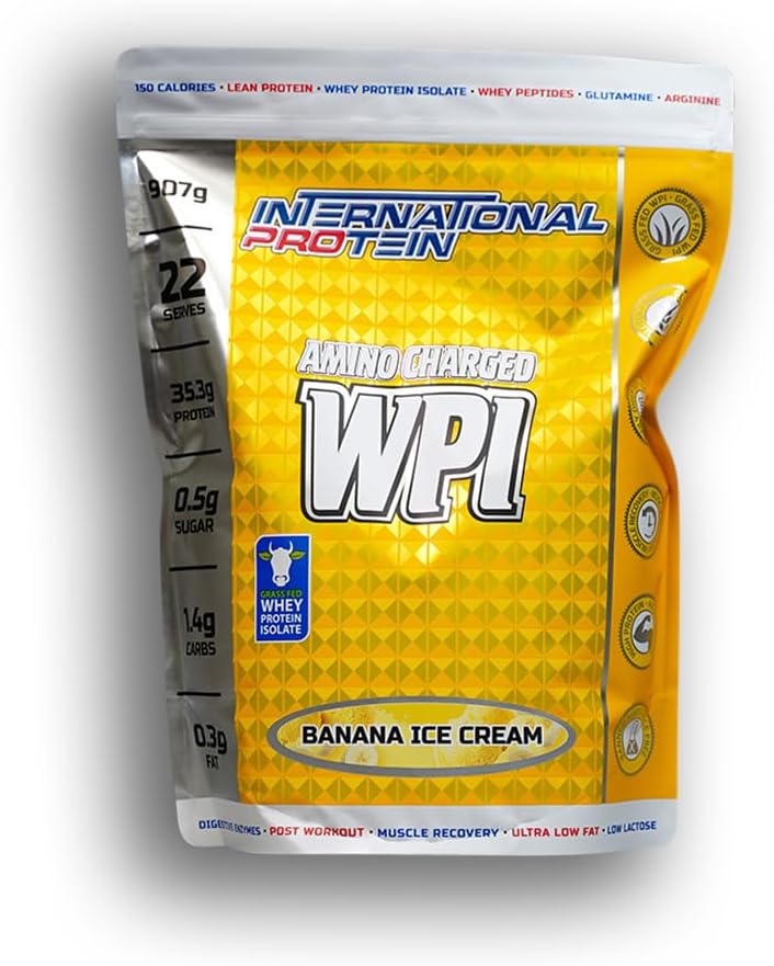 International Protein Amino Charge WPI - Banana Ice Cream - 907g