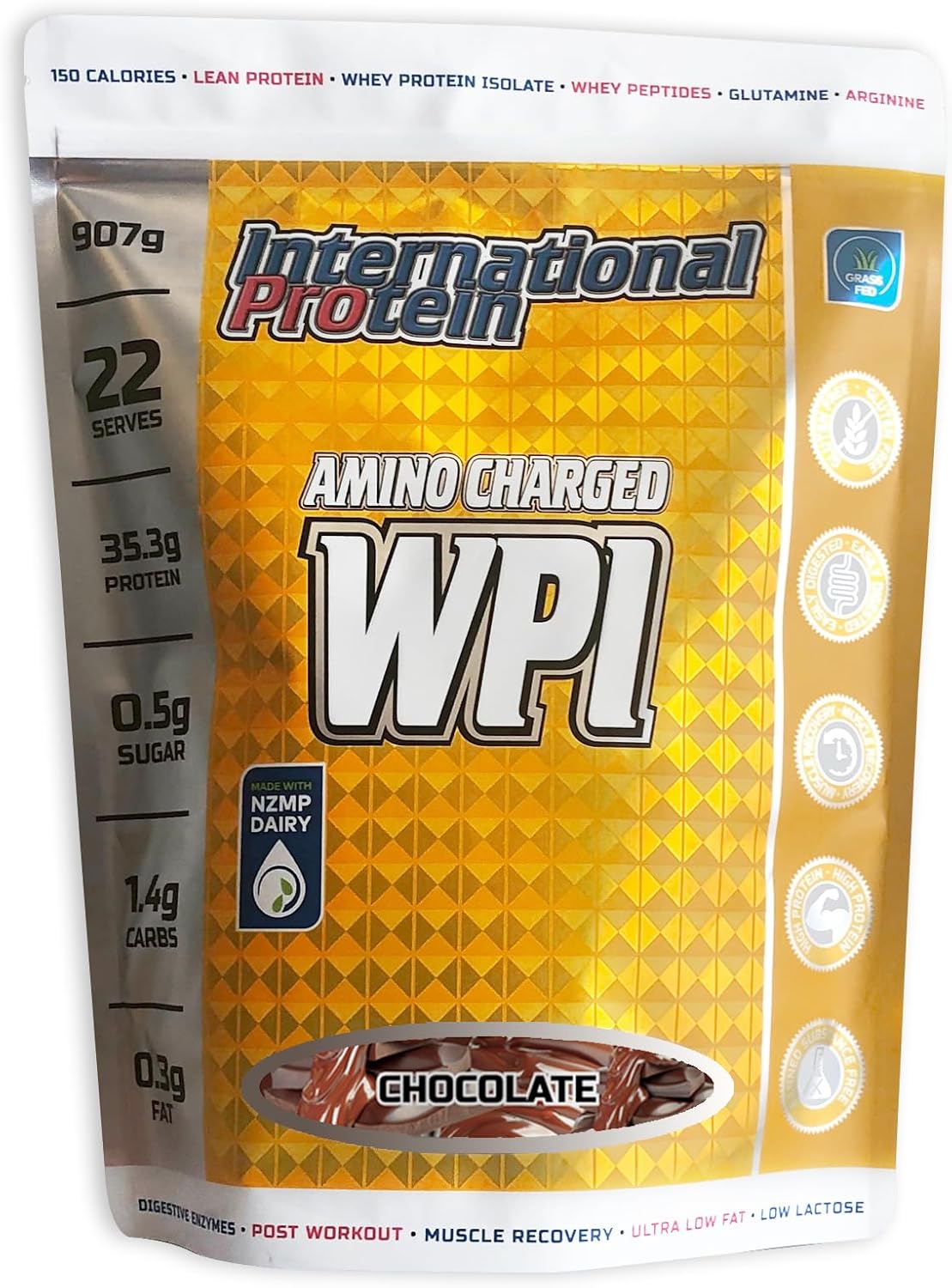 International Protein Amino Charge WPI - Chocolate - 907g