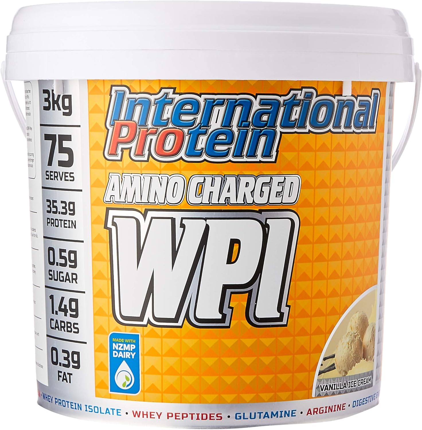 International Protein Amino Charge WPI - Vanilla Ice Cream - 3kg