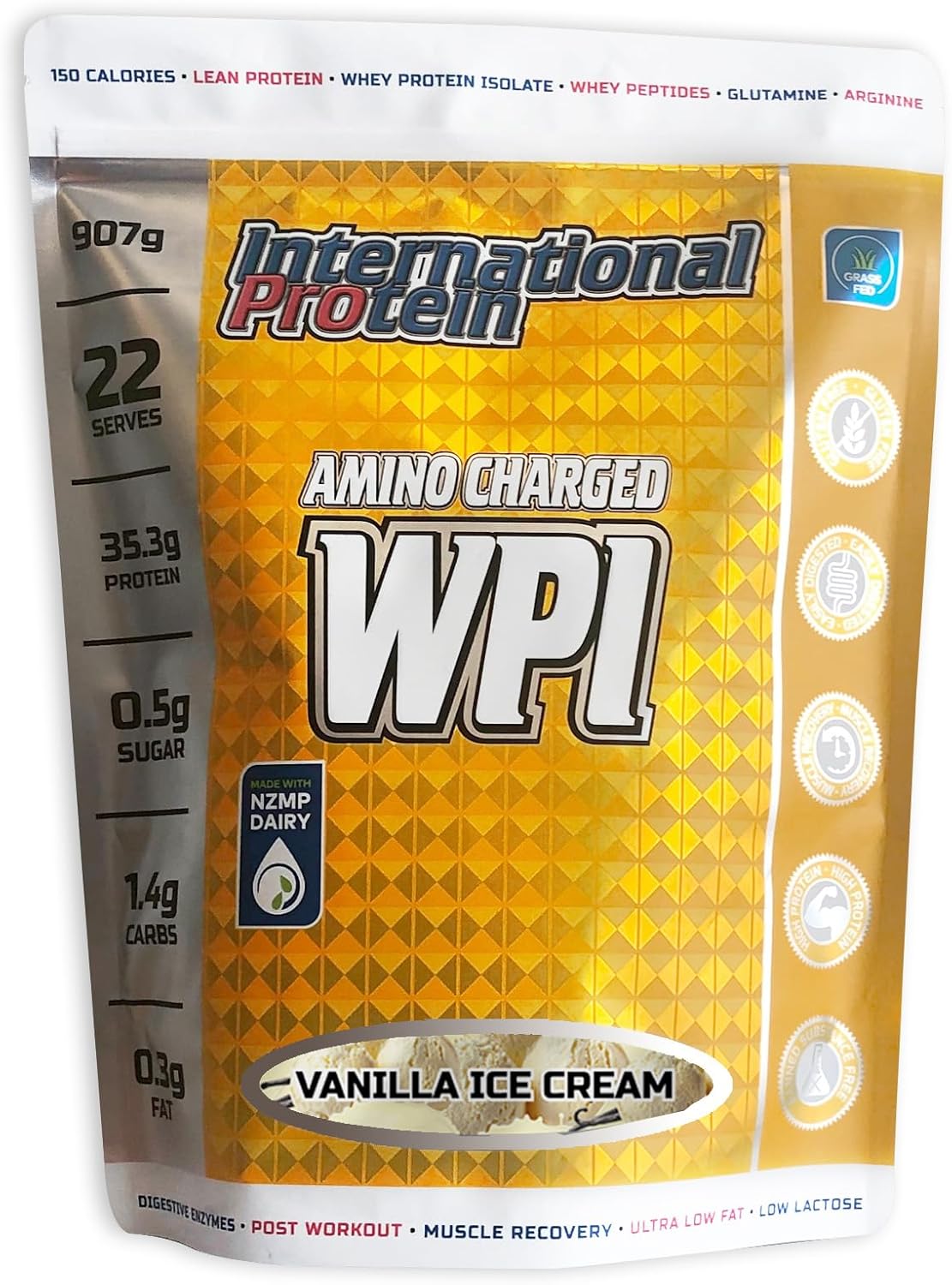 International Protein Amino Charge WPI - Vanilla Ice Cream - 907g